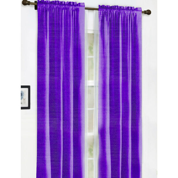 Combo Cortinas Doral Agatha 220 x 140 cm Morado