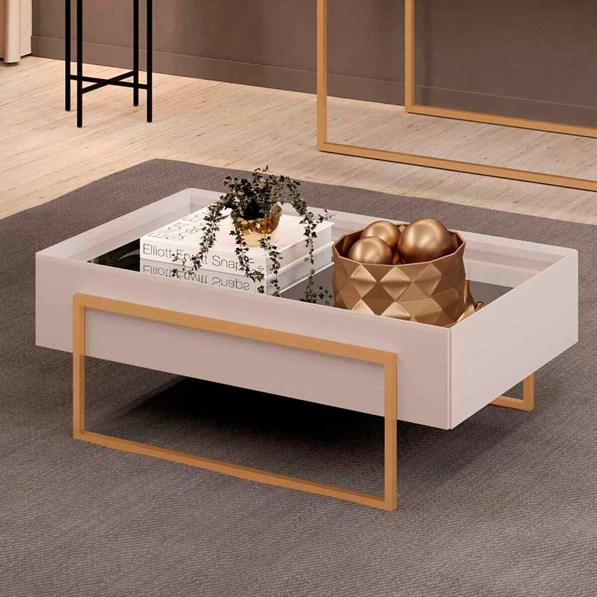 Mesa de Centro Vekkahome Pilar Blanco