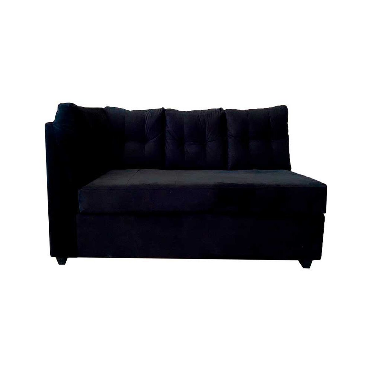 Sofá Seccional Muebles MPR New Journey 3 Negro