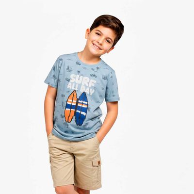 Polera Manga Corta Niño Chess