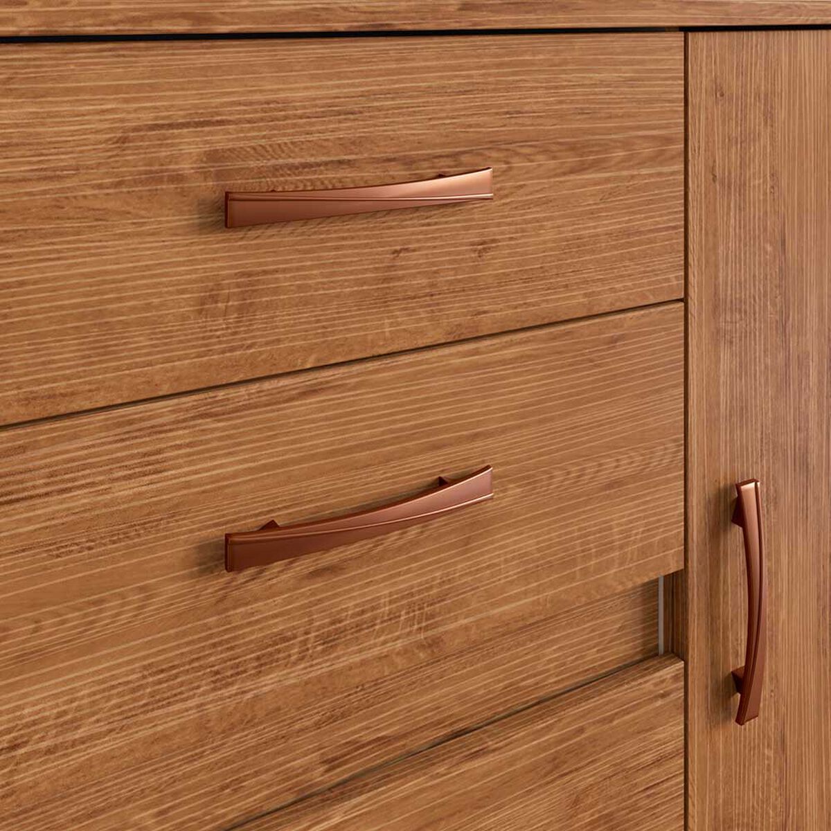 Cómoda Home Mobili Cordoba 4 Cajones 1 Puerta Café