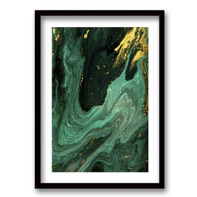 Cuadro Decorativo Retela Marmol Verde 70 x 50 cm