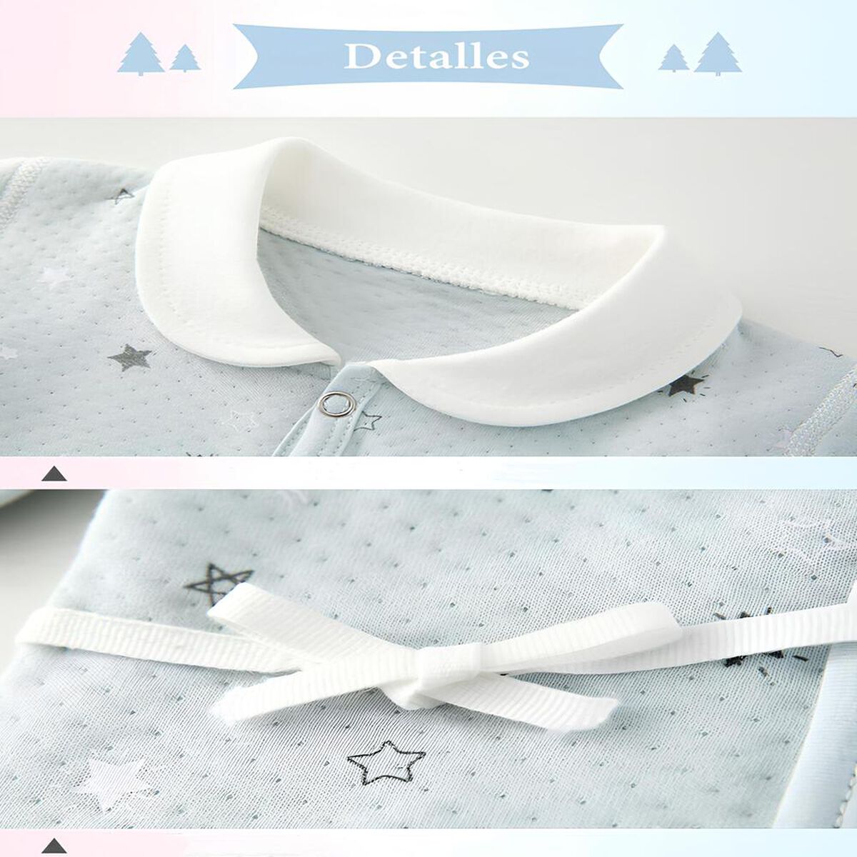 Pack Ajuar Bebé Ropa Algodón 24 Piezas Celeste Lubabycas
