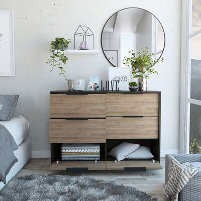 Imagen 2 del producto Cómoda TuHome Kaia 4 Cajones Wengue/Miel