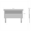 Cama Europea Celta Base Dividida 2 Plazas Carbono + Respaldo + 2 Veladores Mallorca