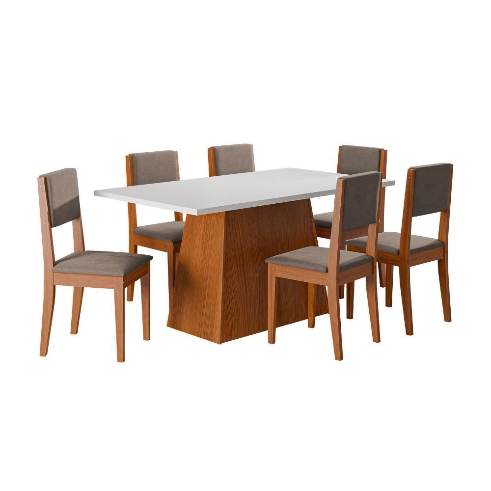 Juego de Comedor Exit Trento 6 Sillas Blanco