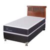 Box Spring CIC 1 Plaza New Ortopedic + Respaldo New Dublin