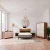 Combo Cama Europea CIC 2 Plazas Balance + Respaldo 2 Plazas y 2 Veladores Casanova + Cl&oacute;set Casanova Fit 2 Puertas + C&oacute;moda Casanova Pisa 6 Cajones