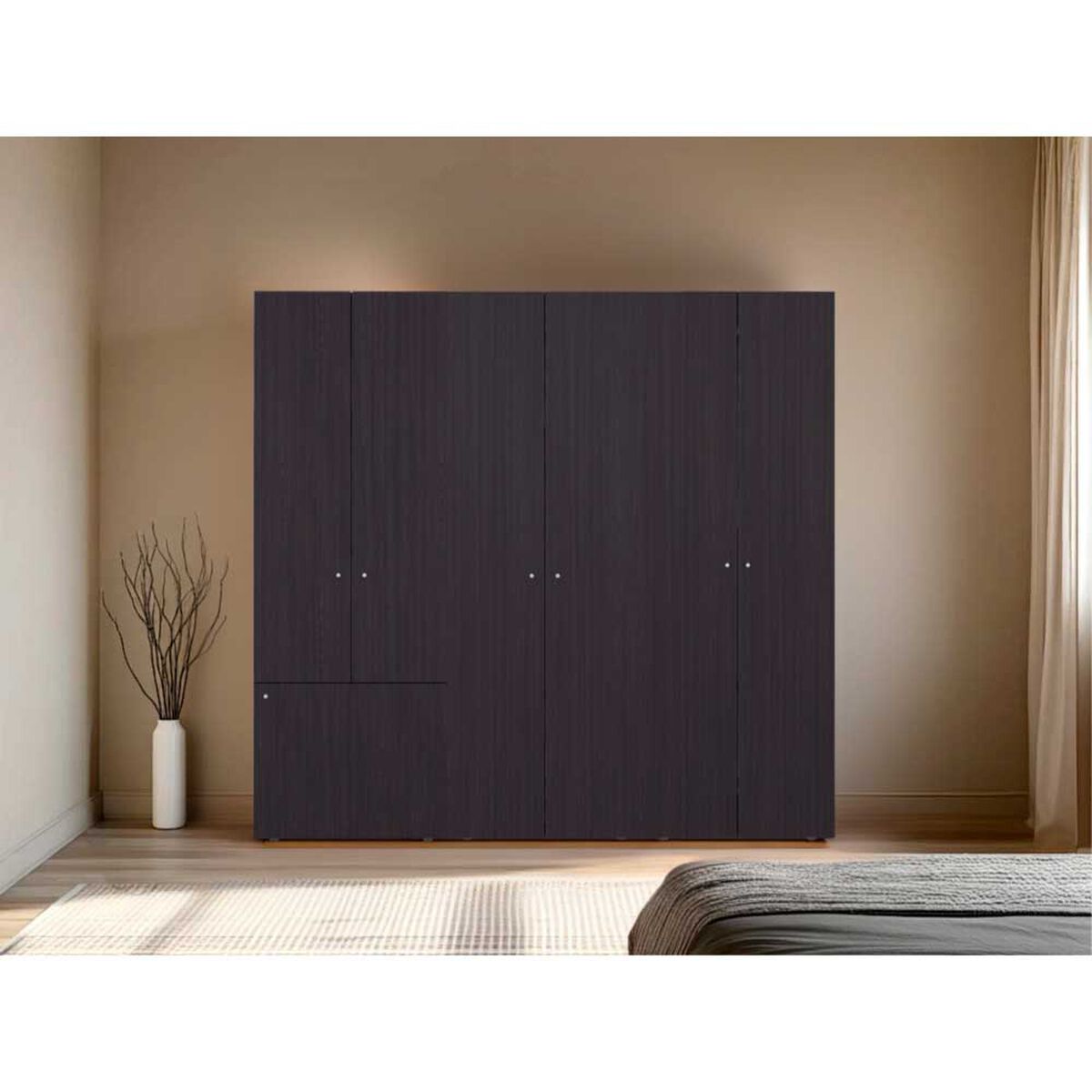 Combo Closet Tuhome 7 Puertas Dreams Wengue