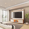 Home TV Vekkahome Maia Hasta 75" con Luz Beige Caf&eacute;