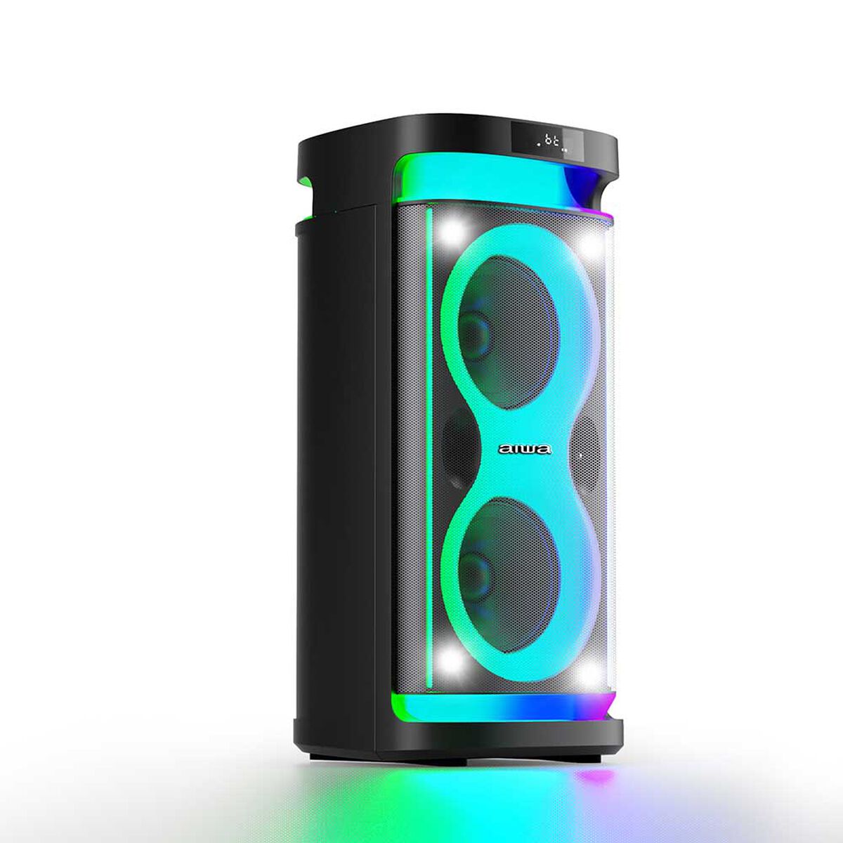 Parlante Bluetooth Aiwa Tws Led Aw-poh4d Karaoke Negro