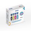 Pack Tintas Botellas Epson T644 X4 3 Colores + Negro