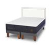 Cama Europea CIC Base Dividida 2 Plazas Grand Premium + Respaldo Danubio
