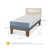 Cama Europea CIC 1 Plaza Excellence + Respaldo Munich Alpino