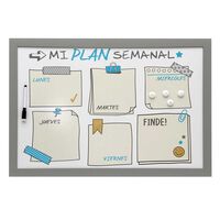 Pizarra Plástico Vgo Teenager 40 x 60 cm Gris