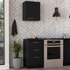 Combo Mueble Superior + Mueble Inferior TuHome Manchester Wengue