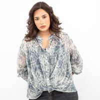 Blusa Manga Larga Mujer Extralindas Petroleo