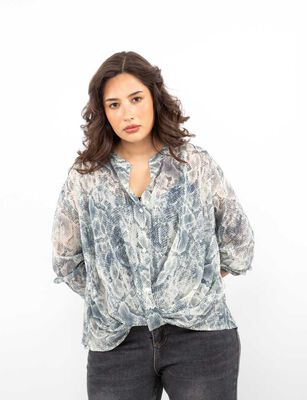 Imagen 1 del producto Blusa Manga Larga Mujer Extralindas Petroleo