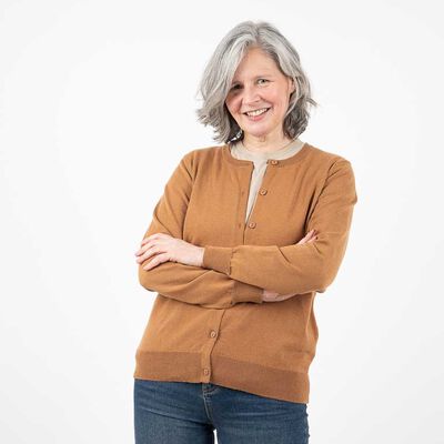 Sweater Mujer Portman Club Cafe, Denim, Gris, Negro, Rosado