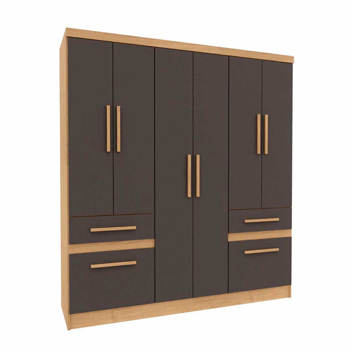 Closet Yardas Liliana 6 Puertas 4 Cajones Bicolor