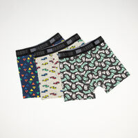 Pack 3 Bóxer Niño Chess Navy, Verde