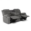 Sof&aacute; Reclinable Daniels Norman 3 Cuerpos Gris