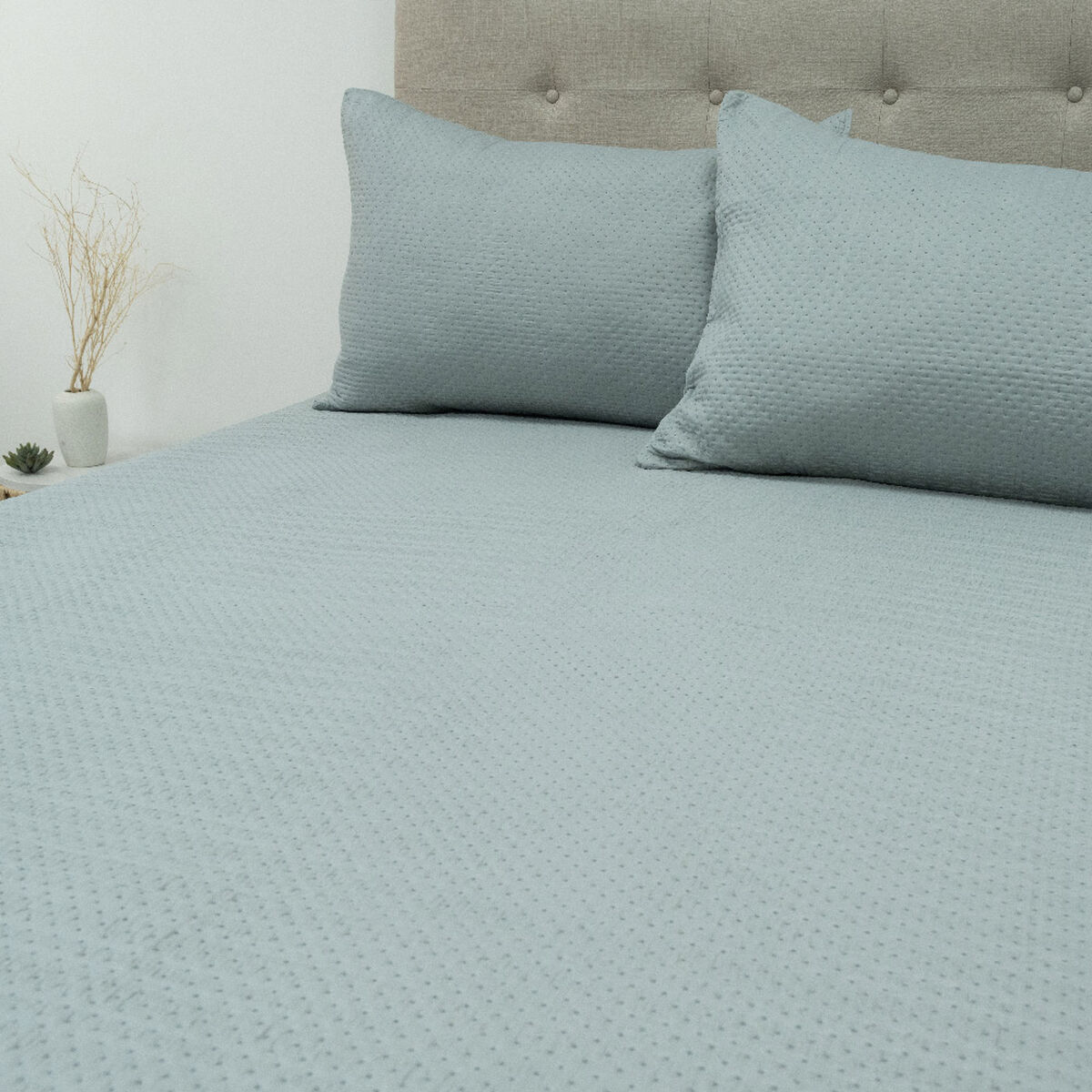 Quilt Doral Boston Lumina King Gris