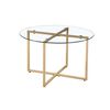 Mesa de Centro Furnitech Paris + 4 Pouf Gris