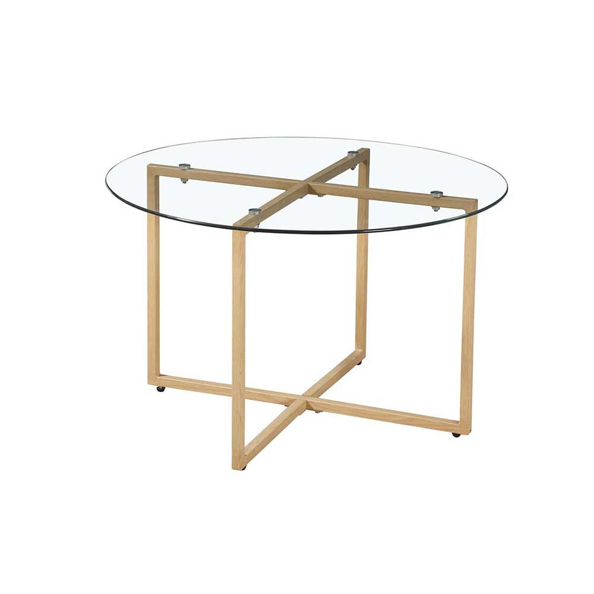 Mesa de Centro Furnitech Paris + 4 Pouf Gris