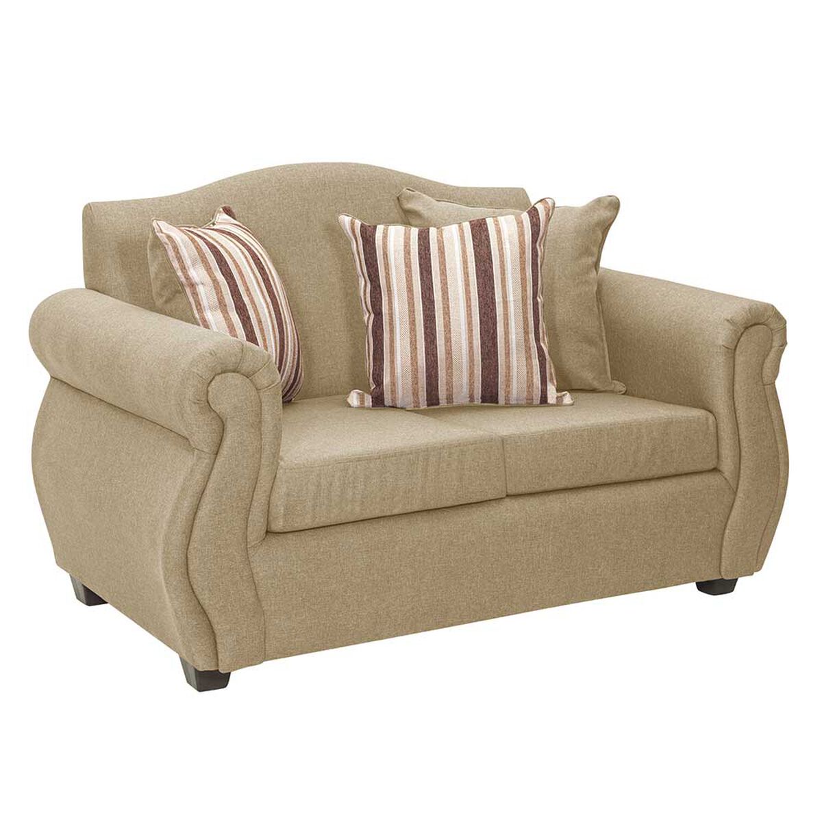 Juego de Living Innovamuebles Azucena Sofá 3 Cuerpos + Sofá 2 Cuerpos Beige 