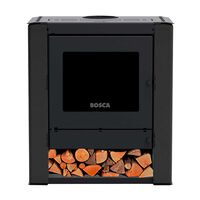 Calefactor Bosca a Leña Gold 500 Charcoal Black Vision CERT.