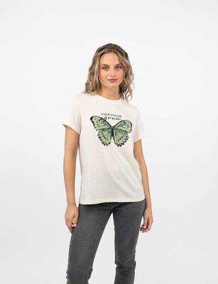 Imagen 1 del producto Polera Manga Corta Mujer Icono Beige, Blanco, Camel, Gris, Navy