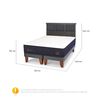 Cama Europea CIC Base Dividida 2 Plazas Super Premium + Respaldo Torino