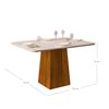 Juego de Comedor Vekkahome Italia 4 Sillas Blanco