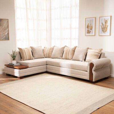 Sof&aacute; Seccional Living Factory Dakota 6 Cuerpos Beige