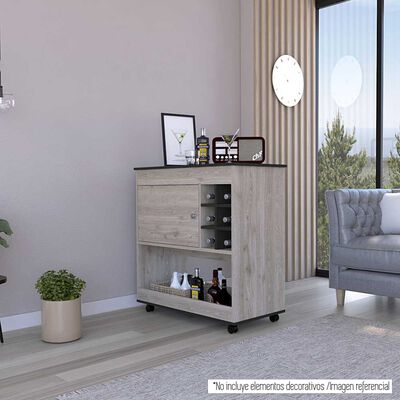 Bar TuHome Bi Color Ceniza Wengue 1 Puerta