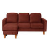 Seccional Intercambiable Latam Home Venecia 3 Cuerpos Chocolate + Sitial Munich Tela Chocolate
