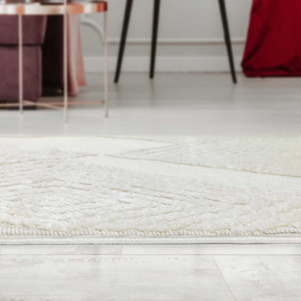Alfombra Modalfo Palafito Blanca 160 x 230 cm