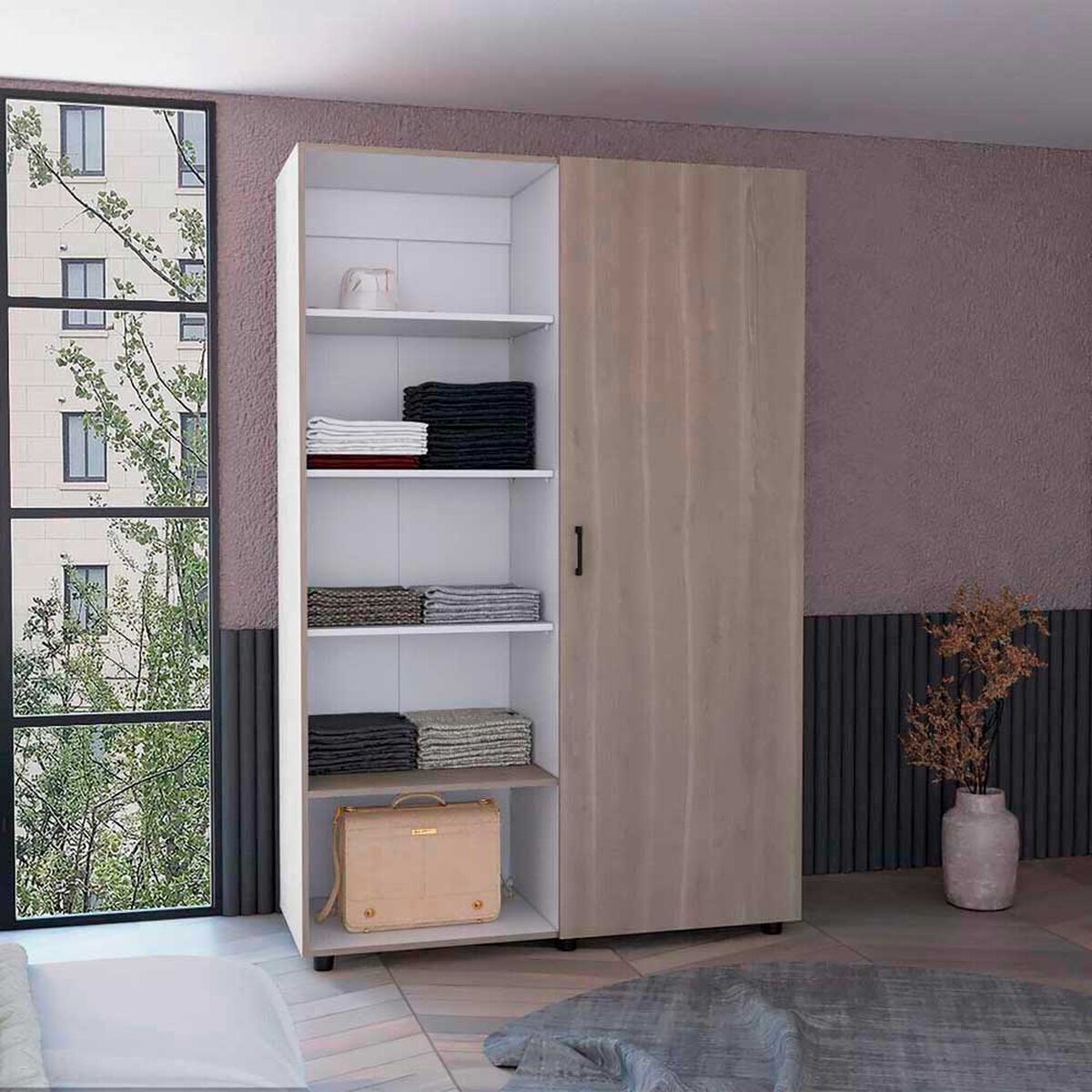 Cl&oacute;set TuHome ECO 1220 1 Puerta Bardolino Blanco