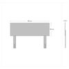Cama Europea Celta Base Dividida 2 Plazas Black Soul + Respaldo + 2 Veladores Alba White