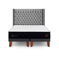 Cama Europea CIC Base Dividida King Súper Permium + Respaldo Sesia