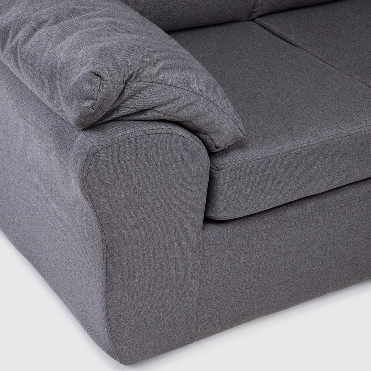 Seccional Muebles MPR Array&aacute;n 2-1-2 CuerposTela Gris Oscuro