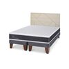 Cama Europea CIC Base Dividida 2 Plazas Ortopedic + Respaldo Villarrica Alpino