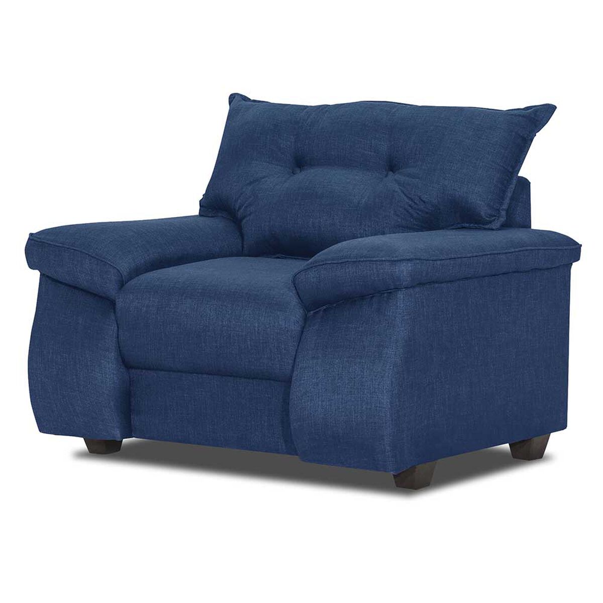 Juego de Living Innovamuebles Fortaleza Córdoba Sofá 2 Cuerpos + Dos Butacas 1 Cuerpo Azul
