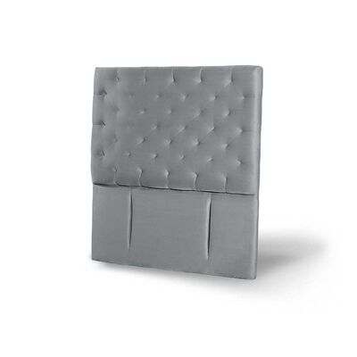 Imagen 2 del producto Respaldo Latam Home 1 Plaza Brescia Tela Velvet Gris