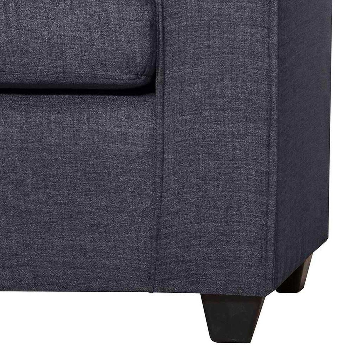 Sof&aacute; Black Factory Ranger 3 Cuerpos Marengo