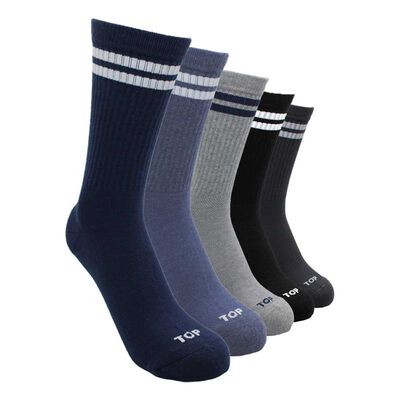 Pack 5 Calcetines Largos Deportivos Hombre Top