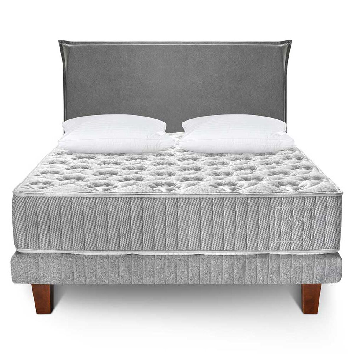 Juegos de Dormitorio Cama Europea Cannon Hybrid Cotton 2 Plazas + 2 Almohadas + 1 Respaldo