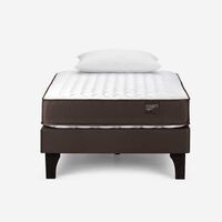 Cama Europea Rosen 1,5 Plazas Ergo T + Almohada Light Americana