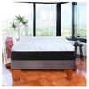 Cama Europea Latam Home 1,5 Plazas Zen Pro Gris